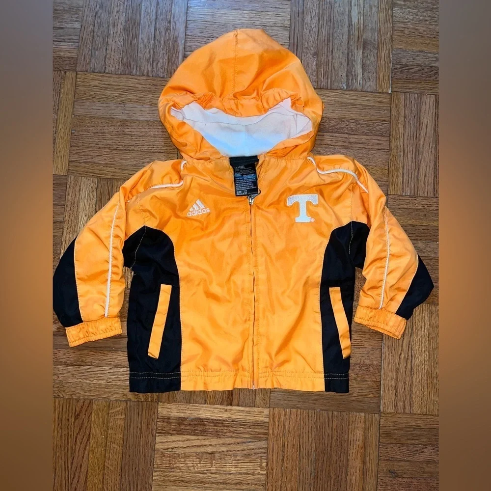 Adidas Orange and Black Hooded UT Jacket Baby boys 2t